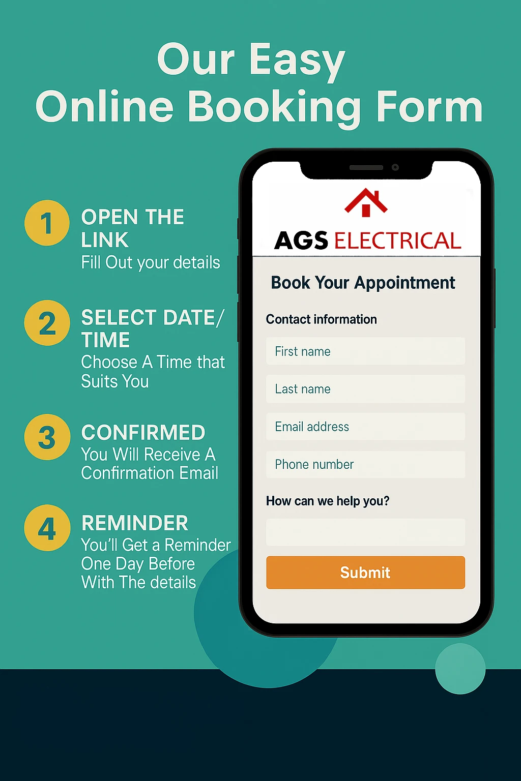 Electrical booking and quote process